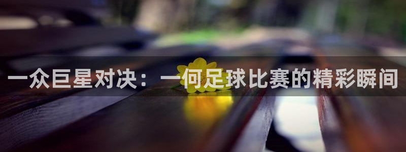 k1体育下载官网：一众巨星对决：一何足球比赛的精彩瞬间